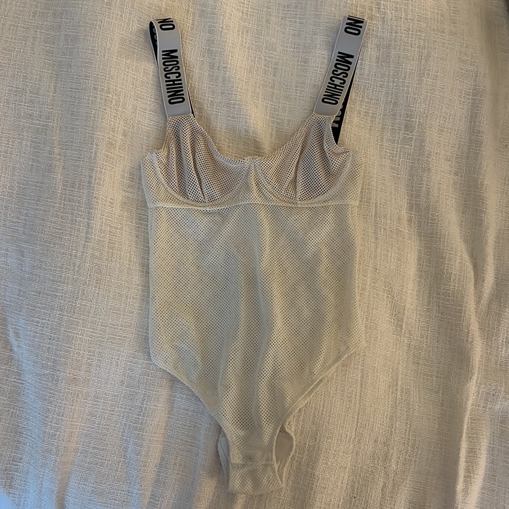 White Net Bodysuit Moschino - Picture 4 of 6